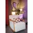 Fotoliu Dogtas LILY ARMCHAIR, GK.2220/BM.2220, OAK, CHENILLE WHITE, Stofa