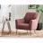 Fotoliu Dogtas MILENA ARMCHAIR, GK:2269, BRONZE, NUBUCK ROSE, Stofa