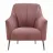 Fotoliu Dogtas MILENA ARMCHAIR, GK:2269, BRONZE, NUBUCK ROSE, Stofa