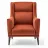 Fotoliu Dogtas RITA ARMCHAIR GK:2251, WALNUT, RED, Velvet