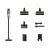 Aspirator Samsung VS20B75ACR5/UK, 200 W, 550 W, 0.8 l, Argintiu, Negru
