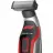 Masina de tuns Rowenta TN604MF0, 6 trepte de taiere, 5 piepteni, Inox cu invelis din titan, Argintiu, Rosu