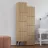 Dulap penal MLAND STAIR MULTIPURPOSE CABINET - OAK, Stejar, 156x37.4x62.2