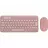 Комплект (клавиатура+мышь) LOGITECH Pebble 2 Combo, Compact, Low-profile, Multi-Device, 4000dpi, 3 buttons, 2xAAA/1xAA, 2.4Ghz+BT, EN, Rose.