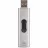 HDD Extern TRANSCEND 2.0TB PORTABLE SSD ESD320A SILVER, USB-A 3.1 10Gbps, Metallic Capless/Slider (68.2x19.7x9.5 mm, 26g, R/W:1050/950 MB/s, 3D-NAND flash)