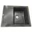 Chiuveta TORNADO SOFIA BLACK, Granit, Negru, 62 x 50