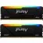 Модуль памяти KINGSTON 16GB DDR4-3200MHz FURY Beast RGB (Kit of 2x8GB) (KF432C16BB2AK2/16), CL16-18-18, 1.35V, Black