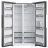 Frigider ZANETTI SBS 442 LED INOX SIDE BY SIDE