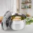 Cratita cu capac Maestro MR-3511-24, 5 l, 24x13.5 cm, Inox
