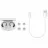 Casti fara fir PHILIPS TAT1108WT/00, WHITE, TWS
