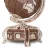 3D Puzzle DVCIT THE GLOBE BROWN, 14+, 50.5х32х32