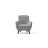 Fotoliu Dogtas HILDA GK2267, WALNUT/VELVET LIGHT GREY