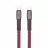 Cablu Rivacase TYPE-C TO TYPE-C PS6105 RD12, NYLON BRAIDED, 1.2M, RED