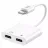 Adapter Remax TYPE-C TO TYPE-C & TYPE-C, RL-LA11A, WHITE
