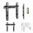 Suport perete GEMBIRD TV-WALL MOUNT FOR 23-42"-  "WM-42F-02", FIXED, MAX. 30 KG, DISTANCE TV TO WALL: 22 MM, MAX. VESA 200 X 200, BLACK