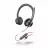 Casti cu fir si microfon Poly BLACKWIRE 8225 STEREO USB-C WIRED ON-EAR HEADSET +USB-C/A ADAPTER, ANC, SOUNDGUARD DIGITAL, TRAVEL CASE, 219 CM CABLE, BLACK