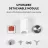 Кормушка для животных Petkit FRESH ELEMENT SOLO SMART PET FEEDER, WI-FI AND BLUETOOTH CONNECTION, 304 STAINLESS STEEL, CAPACITY: 3L, NORMAL DRY FOOD, FREEZE DRIED FOOD, APP CONTROL, DUAL-POWER SYSTEM, SIZE 316*167*296MM, WHITE