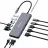 Док-станция VERBATIM 14-IN-1 USB-C PRO MULTIPORT HUB CMH-14, 3X USB 3.2-A (GEN 1), 2X USB2.0-A , 1X USB-C PD (100W), 2X HDMI 4K 30HZ/60HZ, 1X VGA, RJ45 GIGABIT, 1X SD3.0, 1X MICROSD3.0, 3.5MM AUDIO, 1X USB 3.2-C (GEN 1), CABLE 15CM, 125G