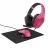 Gaming Casti TRUST TRIDOX 3-IN-1 GAMING BUNDLE GXT 790 - ZIROX LIGHTWEIGHT HEADSET, FELOX ILLUMINATED MOUSE, AND MOUSEPAD, PINK
