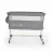 Кроватка PM Patuc co-sleeper  2in1 Moni Day n Night + manej Grey