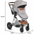 Carucior PM CARUCIOR TRANSFORMABIL 2IN1 MONI ALMA LIGHT GREY