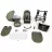 Коляска TUTIS Carucior 2in1 TUTIS UNO 5+ ESSENTIAL 2/1 Marine (1402160)