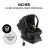 Scaun auto pentru copii PM SCOICA AUTO 0-13KG + BAZA ISOFIX HAUCK DRIVE N CARE SET BLACK