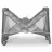 Манеж PM Manej Lionelo Flower Grey Stone