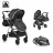 Коляска PM Carucior transformabil 2in1 Moni Kali Black