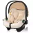 Scaun auto pentru copii PM SET SCOICA 0-13KG + BAZA ISOFIX LIONELO ASTRID BEIGE SAND