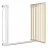 Защитный бортик PM Poarta de siguranta Lionelo Truus Slim White Natural
