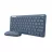 Kit (keyboard+mouse) TRUST LYRA MULTI-DEVICE COMPACT WIRELESS KEYBOARD AND MOUSE SET, RF 2.4GHZ, BLUETOOTH, 800-1600 DPI, SILENT CLICK, FN KEYS, USB-A, USB-C, RECHARGEABLE BATTERY, 301G, US, BLUE