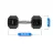 Haltera THUNDER HEXAGONAL DUMBBELLS 10KG