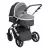 Carucior PM CARUCIOR TRANSFORMABIL 3IN1 KIKKABOO DARLING DARK GREY 2024