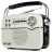 Boxa SVEN SRP-500 WHITE, FM/AM/SW RADIO, 3W RMS, 8-BAND RADIO RECEIVER, BUILT-IN AUDIO FILES PLAYER FROM USB-FASH, MICROSD AND SD CARD STORAGE DEVICES, TELESCOPIC SWIVEL ANTENNA, BUILT-IN BATTERY