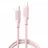 Cablu XO TYPE-C TO TYPE-C CABLE , PD FAST CHARGING 60W, NB-Q265B, PINK