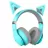 Casti cu fir si microfon EDIFIER HECATE G5BT CAT TURQUOISE / BLUETOOTH GAMING ON-EAR HEADPHONES WITH MICROPHONE, RGB, 3.5MM / BLUETOOTH V5.2, PLAYBACK TIME 20 HOURS (LIGHT ON); 36 HOURS (LIGHT OFF), CUTE DETACHABLE CAT EAR WITH HALL SENSORS, FOLDABLE DESIGN
