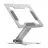 Cooling pad GEMBIRD NOTEBOOK RISER  NBS-D1-03, UP TO 15.6'', ALUMINUM, FOLDABLE, SILICONE PAD, UP TO 5KG, HEIGHT/ANGLE ADJUSTMENT, SILVER
