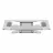 Cooling pad GEMBIRD NOTEBOOK RISER  NBS-D1-03, UP TO 15.6'', ALUMINUM, FOLDABLE, SILICONE PAD, UP TO 5KG, HEIGHT/ANGLE ADJUSTMENT, SILVER