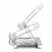 Cooling pad GEMBIRD NOTEBOOK RISER  NBS-D1-03, UP TO 15.6'', ALUMINUM, FOLDABLE, SILICONE PAD, UP TO 5KG, HEIGHT/ANGLE ADJUSTMENT, SILVER