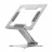 Cooling pad GEMBIRD NOTEBOOK RISER  NBS-D1-03, UP TO 15.6'', ALUMINUM, FOLDABLE, SILICONE PAD, UP TO 5KG, HEIGHT/ANGLE ADJUSTMENT, SILVER