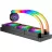 AIO Liquid cooling 1STPLAYER TS3, 360mm Aluminum radiator, Intel LGA 1851/1700/2011/1366/115x & AMD AM5/AM4, 3x 120mm ARGB Hydro bearing fans: 600 - 1800RPM±10%, 75.61 CFM, 4-pin PWM, Cooling head provides real-time display of temperature, ARGB Pump: 2500 RPM±10%,