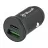 Incarcator masina Tellur USB CAR CHARGER -  FCC7 2XDC 12-24V, 1XUSB TYPE-A QC 3.0, 1 XUSB TYPE-C PD, PD60W, QC30W, ALUMINIUM, BLACK TLL151251