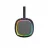 Boxa GEMBIRD SPK-BT-LED-08S, BLUETOOTH LED PORTABLE SPEAKER, 5W RMS, BLUETOOTH V.5.3, RGB, BUILT-IN MICROPHONE, MICROSD, BUILT-IN LITHIUM BATTERY - 800 MAH, FM-RADIO: POWER AND AUDIO CABLES ARE ANNTENA, 0.58G, BLACK