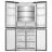 Congelator Hisense RQ5P470SALE, 483 l, Metal-Tech Cooling, Multi Air Flow, Super Cool, Total No Frost, 178.5 cm, Argintiu