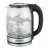 Ceainic electric Brock KETTLE WK 2402, GLASS BLACK WITH LED LIGHT, 1500W, 1,8L, CONCEALED HEATING ELEMENT, 360° SWIVEL BASE, AUTO SHUT-OFF AFTER BOILING