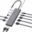 Док-станция VERBATIM 13-IN-1 USB-C PRO MULTIPORT HUB CMH-13, 3X USB 3.2-A (GEN 1), 1X USB3.2-A (GEN 2), 2X USB2.0-A , 2X USB-C PD (87-96W) +DATA, 2X HDMI 8K 30HZ, 1X DP 8K 30HZ, RJ45 GIGABIT, 3.5MM AUDIO, USB 3.2-C (GEN 2) CABLE 15CM, 150G