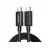 Cablu UGREEN UGREEN Cable Type-C to Type-C Thunderbolt 4, 40Gbps, 0.8m US501, Black