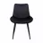 Стул Jumi Scaun de bucatarie/living, Jumi VIVA ,catifea, Negru