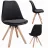 Scaun Jumi SCAUN BUCATARIE/LIVING, SAIDA, , CATIFEA, LEMN, 49X52X83 CM, NEGRU